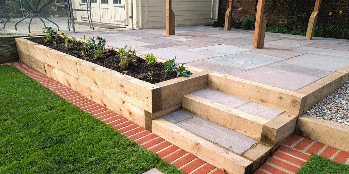 platt hill nursery transform landscape in stages patio steps wood garden beds