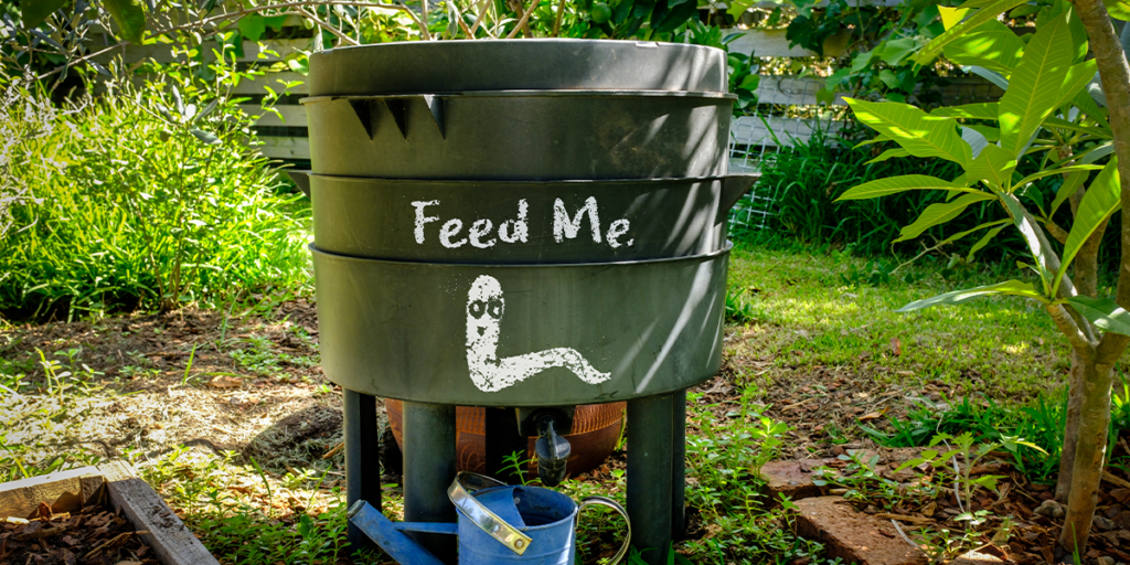 Platt Hill Nursery -how to start composting in Illinois - vermicompost bin