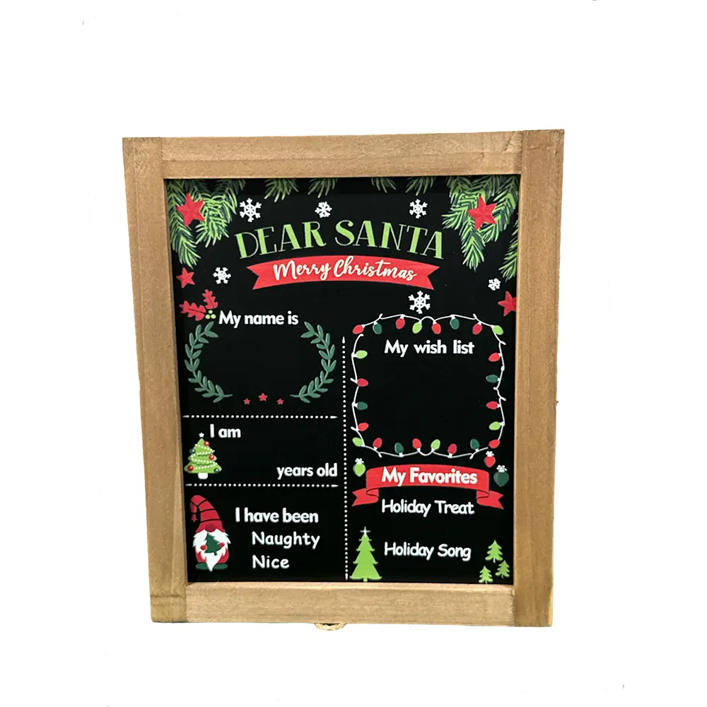 12x12 Dear Santa Chalkboard Kit, Photo Prop