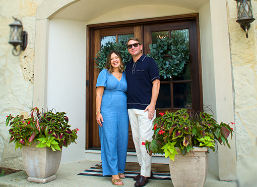 Shea Couple Front Entry Platt Hill Nursery Howard Family Success Story